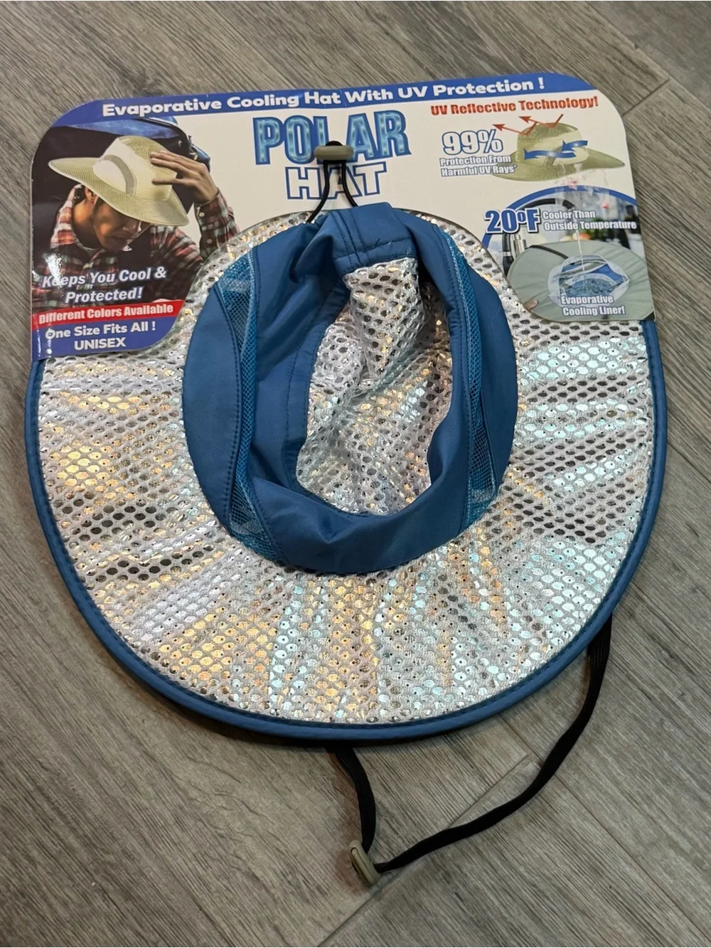Ontel Arctic Hat Evaporative Cooling Hat with UV Protection NWT